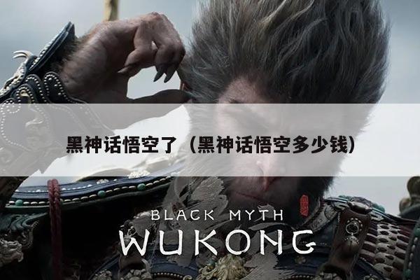 黑神话悟空了（黑神话悟空多少钱）