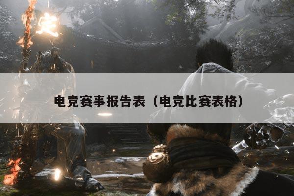 电竞赛事报告表（电竞比赛表格）