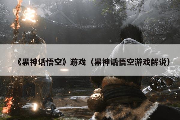 《黑神话悟空》游戏(黑神话悟空游戏解说)