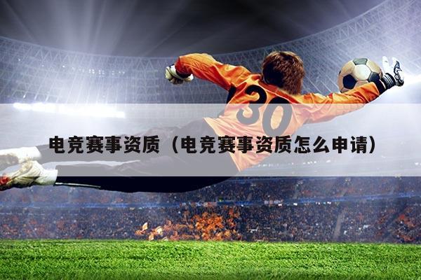 电竞赛事资质(电竞赛事资质怎么申请)