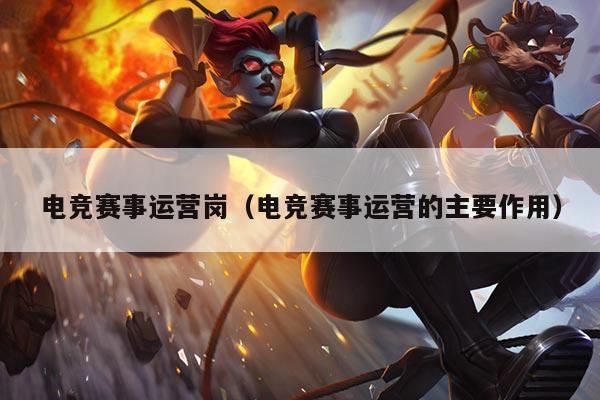 电竞赛事运营岗(电竞赛事运营的主要作用)