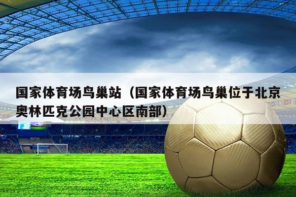 国家体育场鸟巢站（国家体育场鸟巢位于北京奥林匹克公园中心区南部）